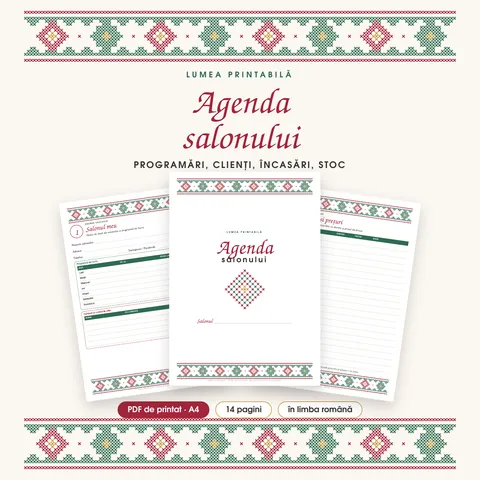 Coperta: Agenda salonului