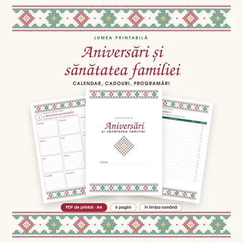 Coperta: Aniversări și sănătatea familiei
