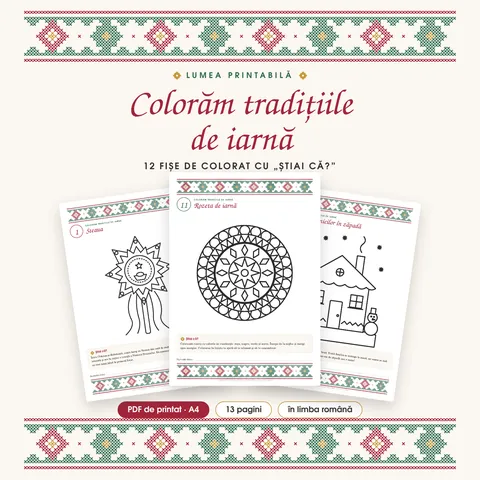 Coperta: Colorăm tradițiile de iarnă