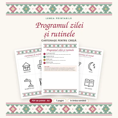 Coperta: Programul zilei și rutinele