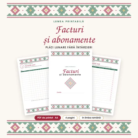 Coperta: Facturi și abonamente