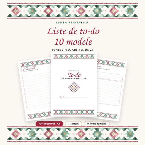 Coperta: Liste de to-do printabile