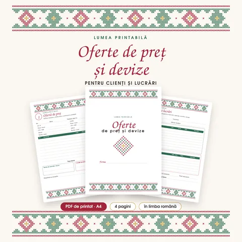 Coperta: Oferte de preț și devize de lucrări