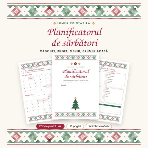 Coperta: Planificatorul de sărbători