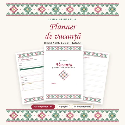 Coperta: Planner de vacanță