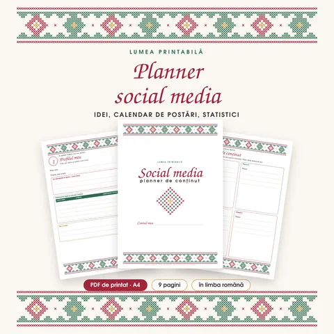 Coperta: Planner pentru social media