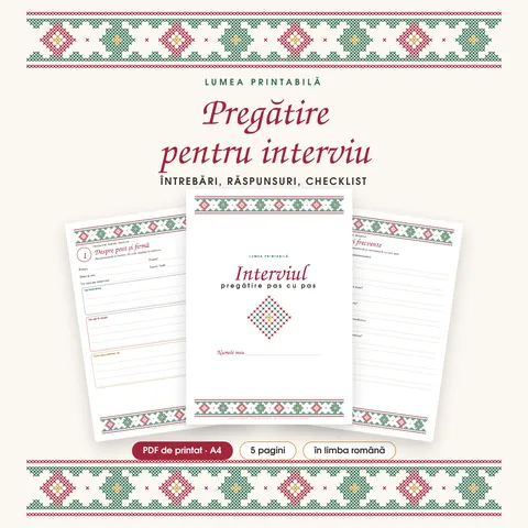 Coperta: Pregătire pentru interviu