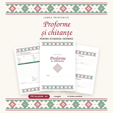 Coperta: Proforme și chitanțe