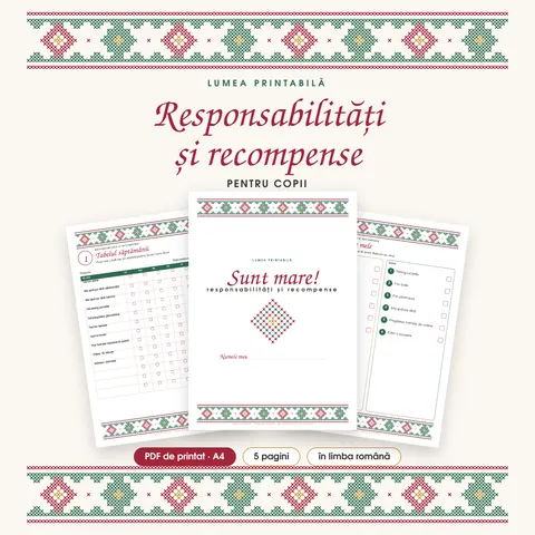 Coperta: Responsabilități și recompense pentru copii